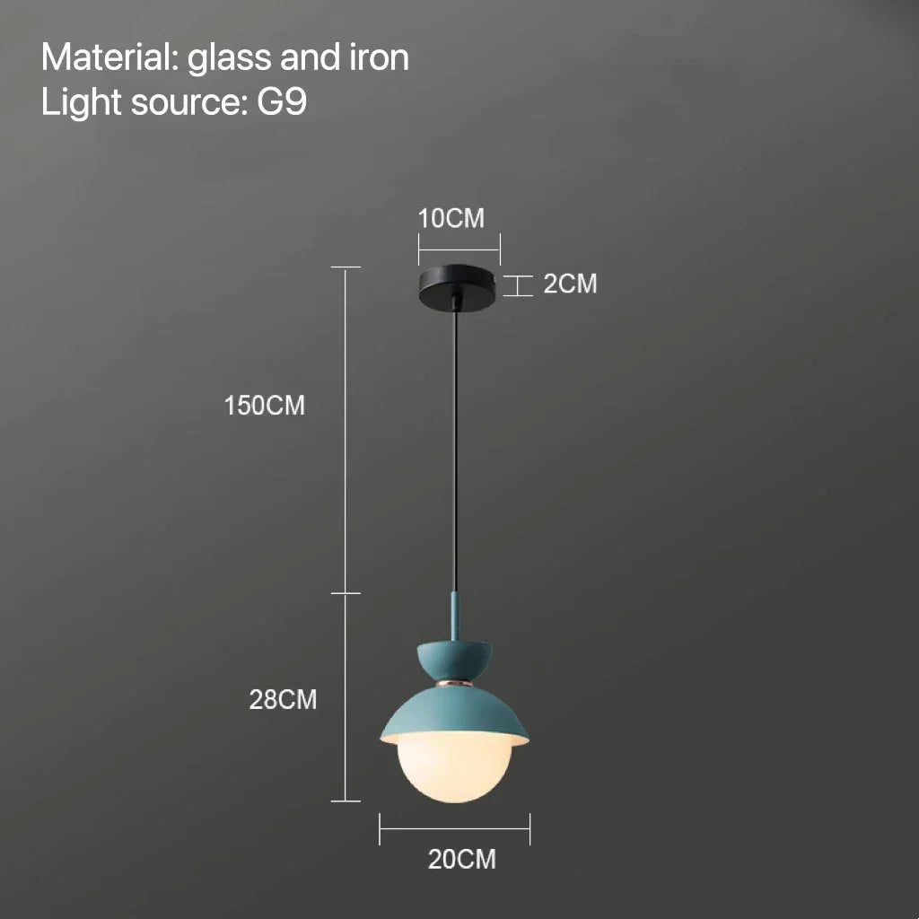 Modern Pendant Lamp Nordic Glass Ball Light Fixtures Hanging Suspension Kitchen Dining Bedroom Home Decor Luminaire Chandelier
