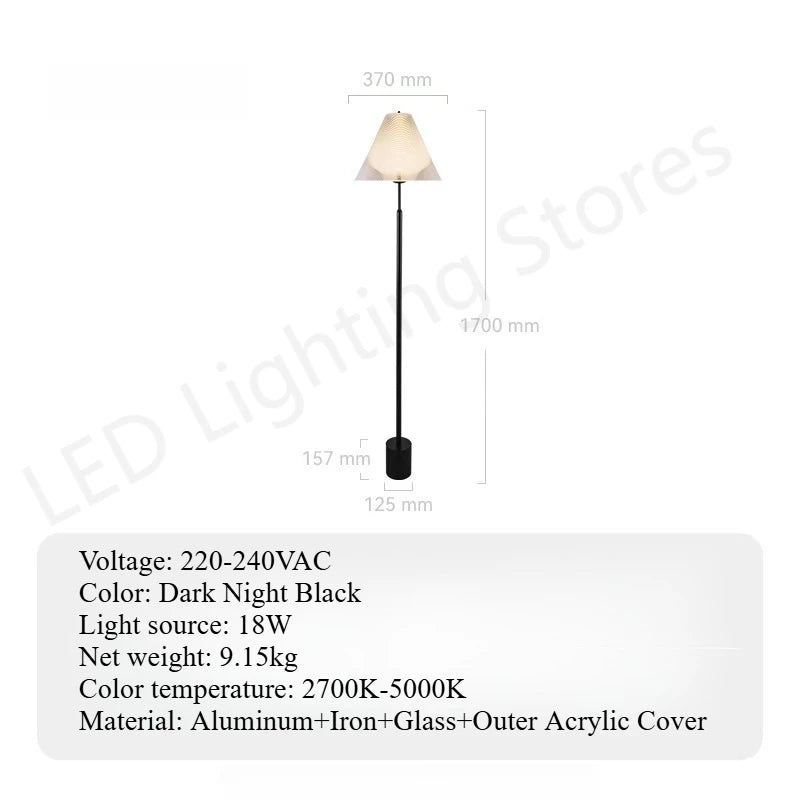 Floor Lamp Ambient Lighting for Living Room Bedroom Bedside Sofa Side High Lamp  Home Warm Lighting Fixture Modern Decorative
