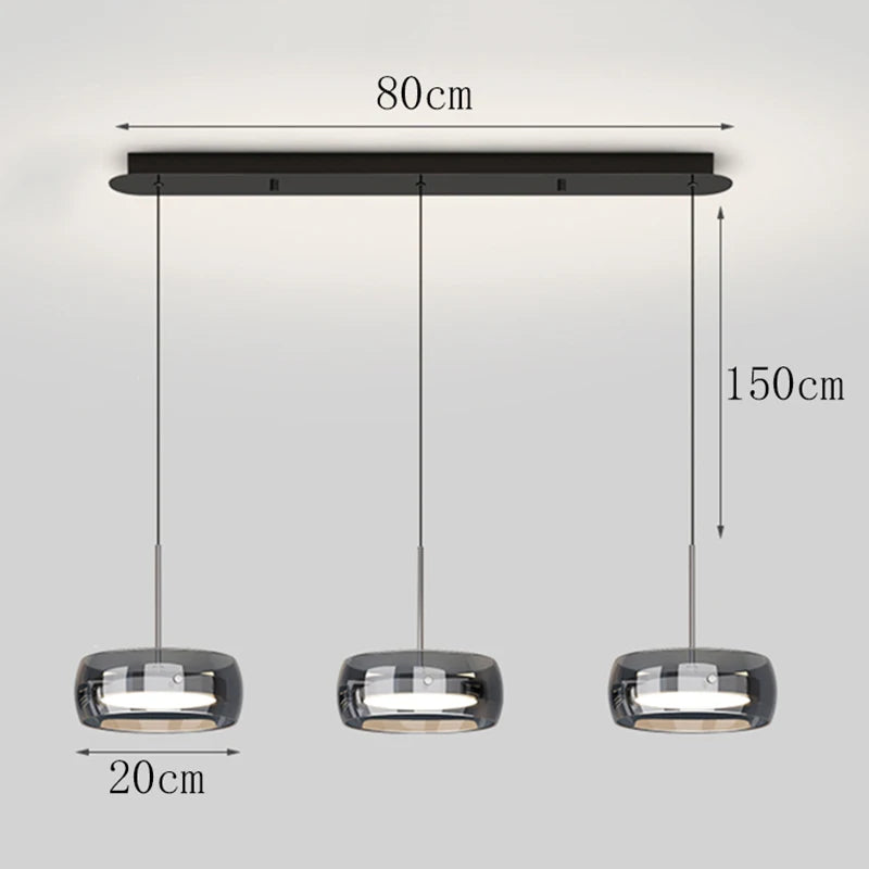 Modern pendant light lamps home decor ring led lights for living room Chandeliers for dining room hanging light indoor lighting