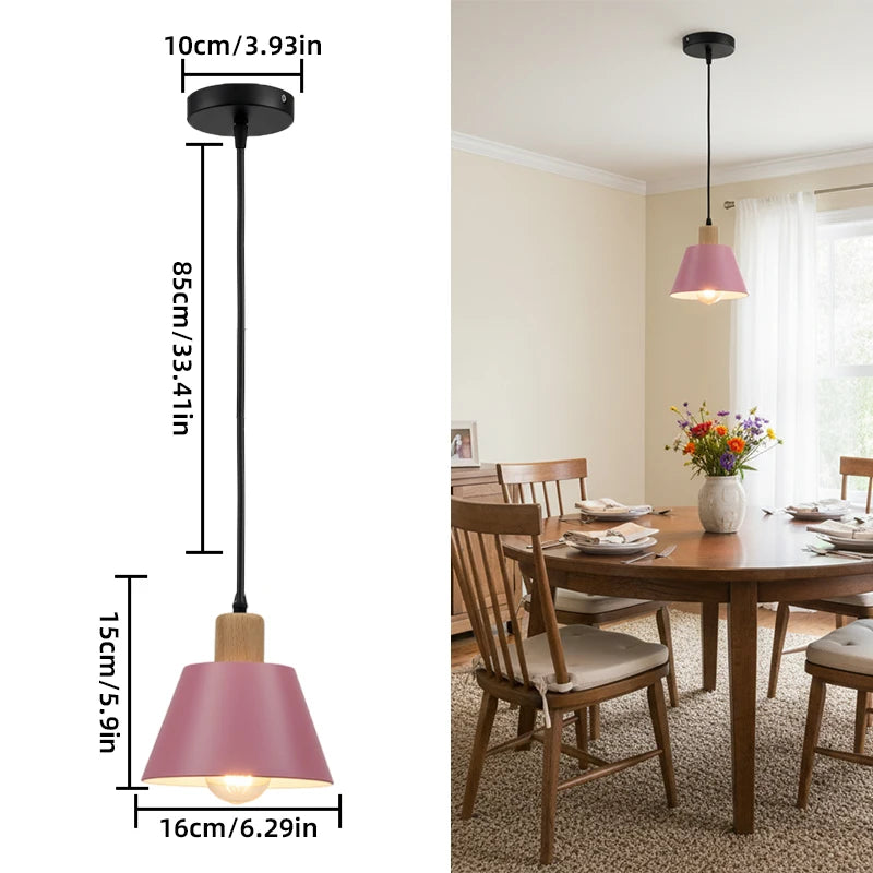 Modern Pendant Lamp Vintage Industrial Lampshade Hanging Light for Dinning Room Kitchen Restaurant Decor Lighting Luminaire