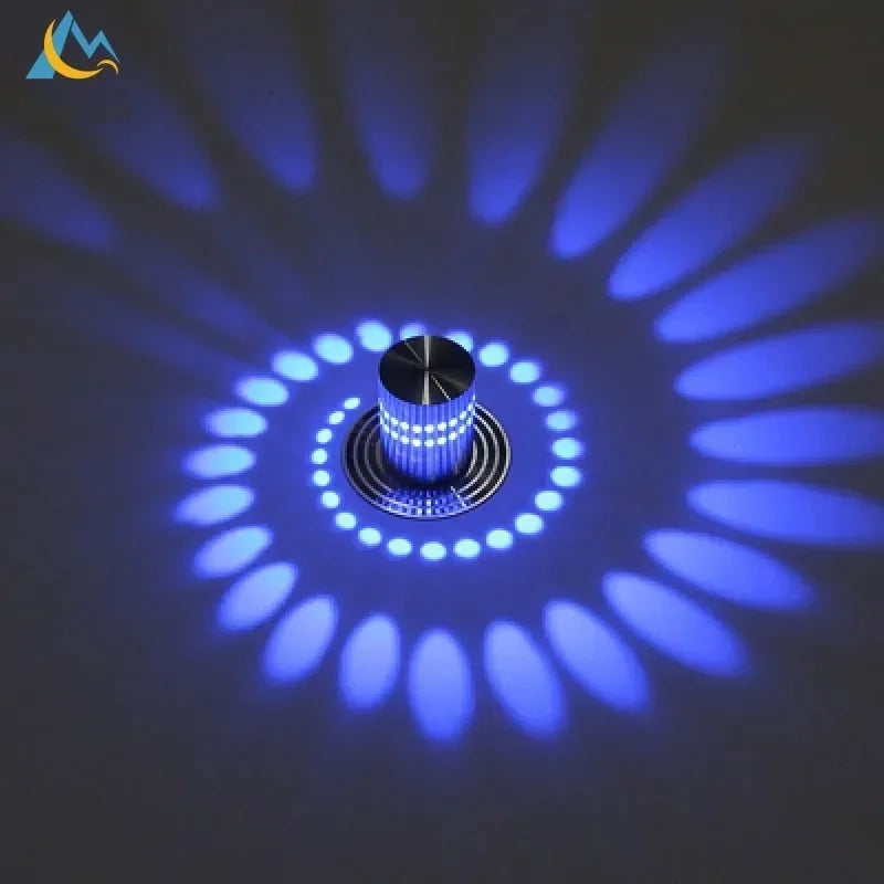 Nordic Modern Spiral Lighting LED Wall Lamp Living Room Bedroom Bedside Lamp KTV Bar Hotel Marvellous Room Decorative Wall Light