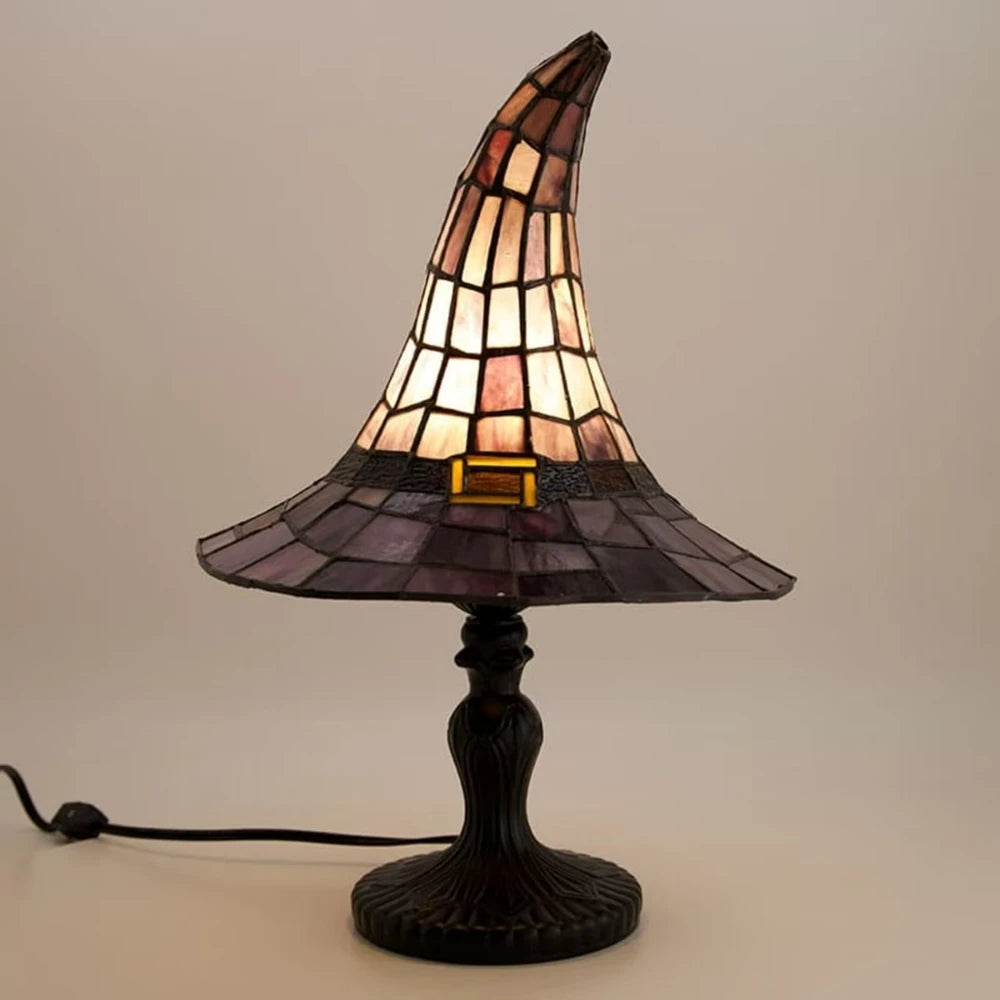  Gothic Night Lamp Witch Hat Lamp Table Lamp Night Light Living Room Bedroom Decoration Halloween Desktop Decorative Light