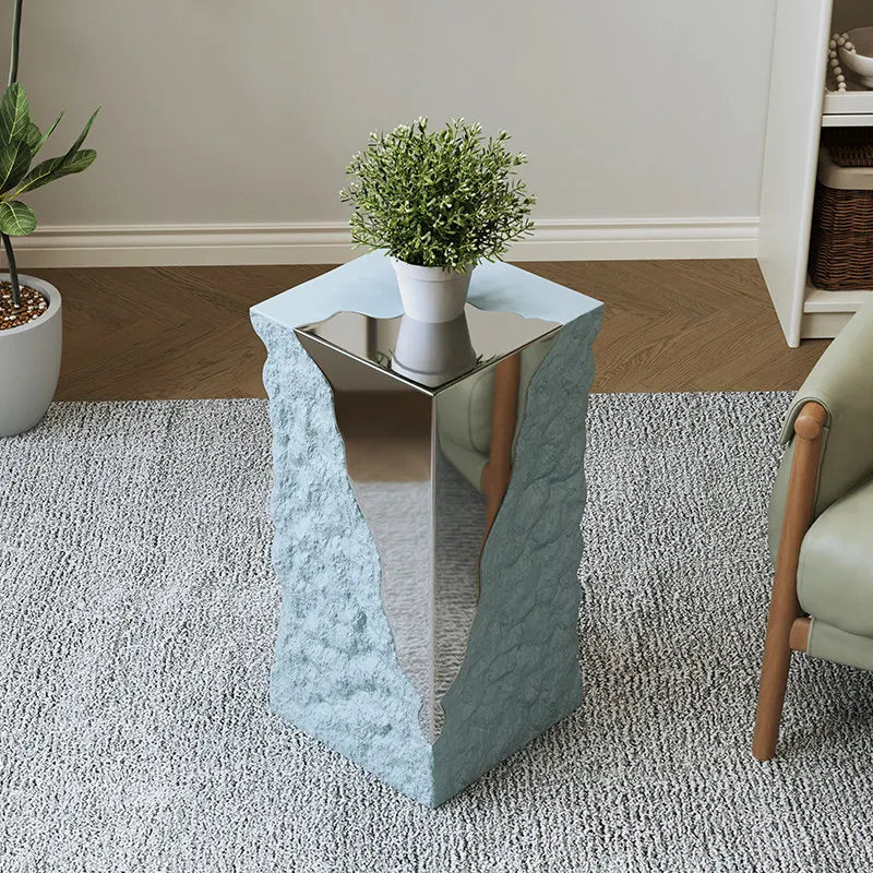 Home Creative modern stainless steel edge table luxury simple living room ornament small end coffee table pliante home furniture
