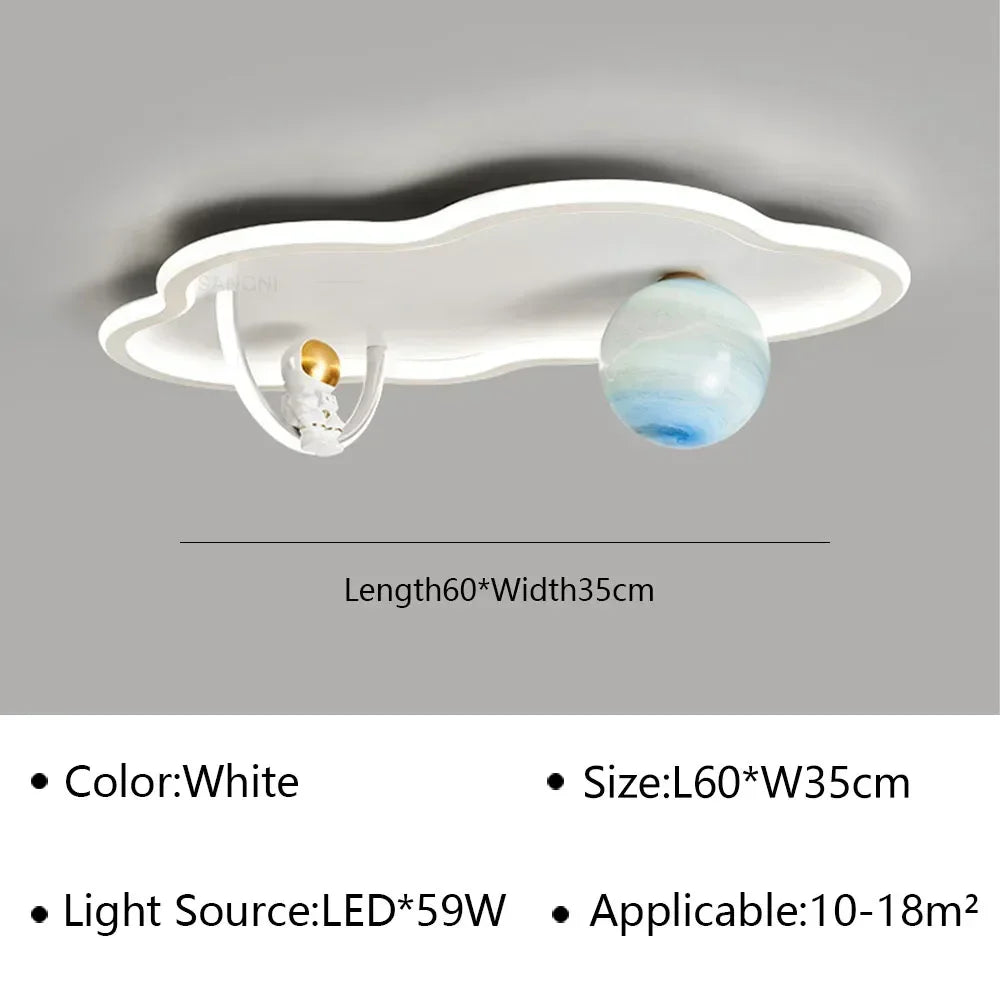 kids ceiling light creative led moon Astronaut Light Fantastic Eye Care living room bedroom girl lamp kaiwayi Princess light