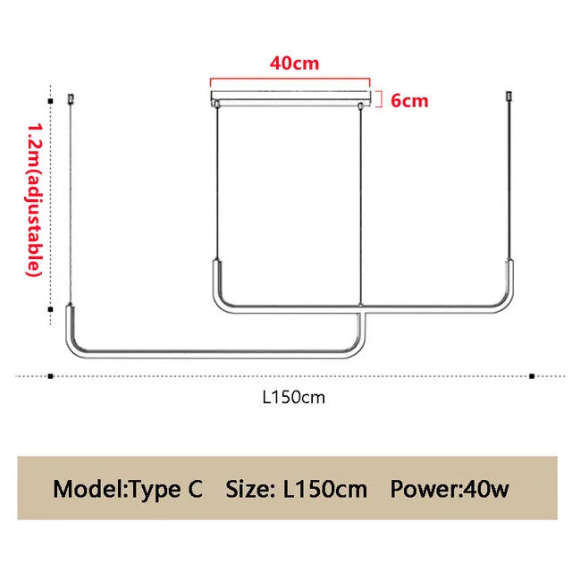 Modern LED Ceiling Chandelier Dimmable Table Dining Room Kitchen Minimalist Pendant Lamps Home Decor Lighting Lusters Luminaires