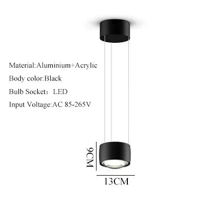 Modern Adjustable Hanging Suspension Pendant Light for Kitchen Island Dining Room Bar Table Bedroom Bedside LED Lighting Lustre