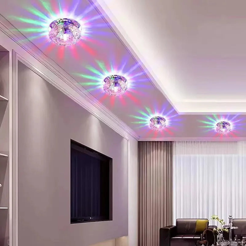 Aisle Flush LED Ceiling Lamp Living Room Crystal Corridor Aisle Lights LED Ceiling Lights Luces Front Techo Balcony Lamp Porch L