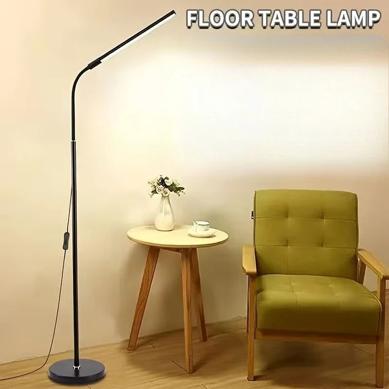 LED Floor Lamp, Flexible Floor Standing Light Adjustable Gooseneck LED Lamp For Home Rooms Reading lights, Woring And Makeup