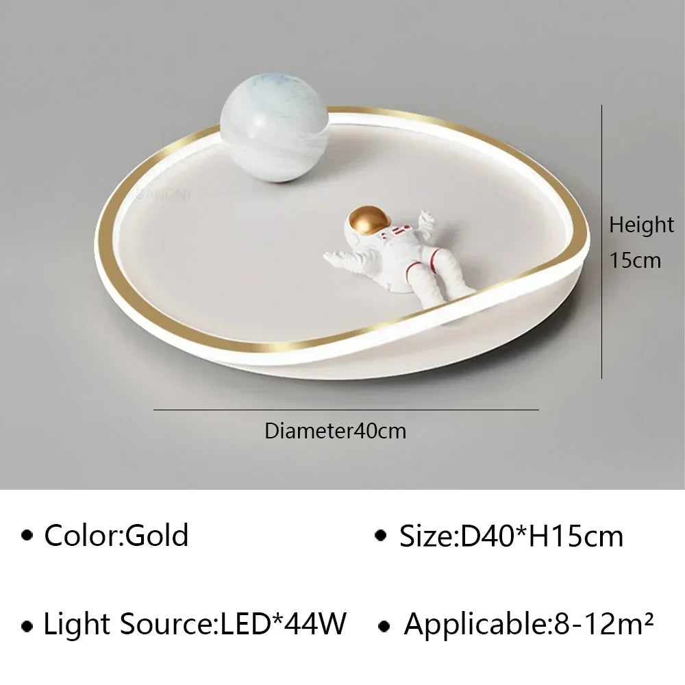 kids ceiling light creative led moon Astronaut Light Fantastic Eye Care living room bedroom girl lamp kaiwayi Princess light