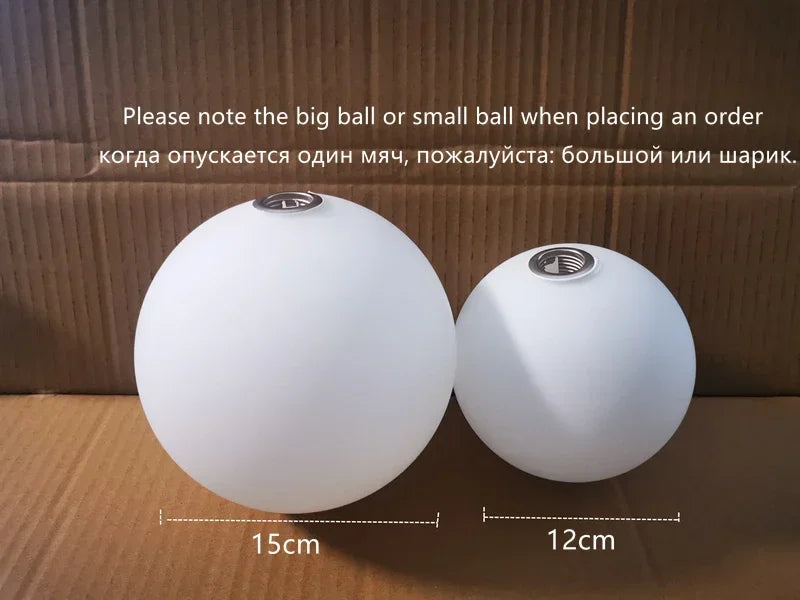Postmodern Magic Beans Milky Glass Ball Ceiling Chandelier for Kitchen Island Dining Table Living Bar Indoor LED Decor Lighting