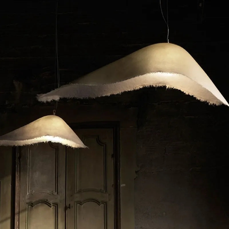 MOBY DICK pendant lamp Nordic wabi sabi Chandeliers for Restaurant Bar Living Dining Room Bedroom Lighting Home Decor
