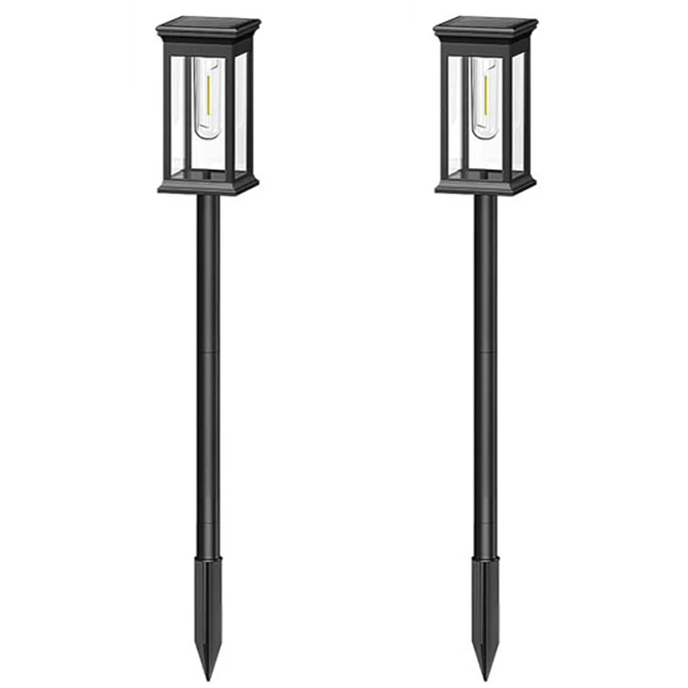 Outdoor Solar Path Lights IP65 Waterproof Landscape Lighting Warm white For Sidewalks Driveways Lawns Terraces Courtyard Garden