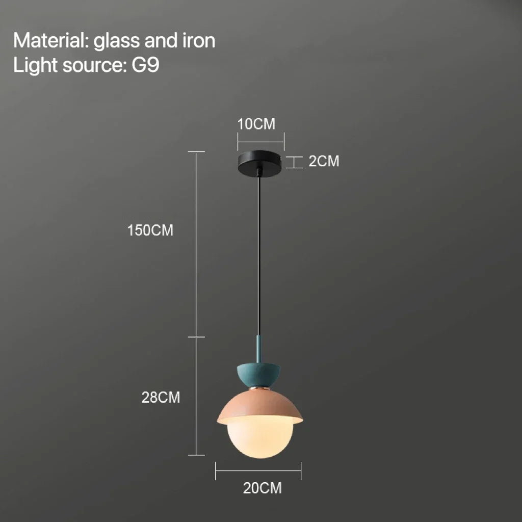Modern Pendant Lamp Nordic Glass Ball Light Fixtures Hanging Suspension Kitchen Dining Bedroom Home Decor Luminaire Chandelier