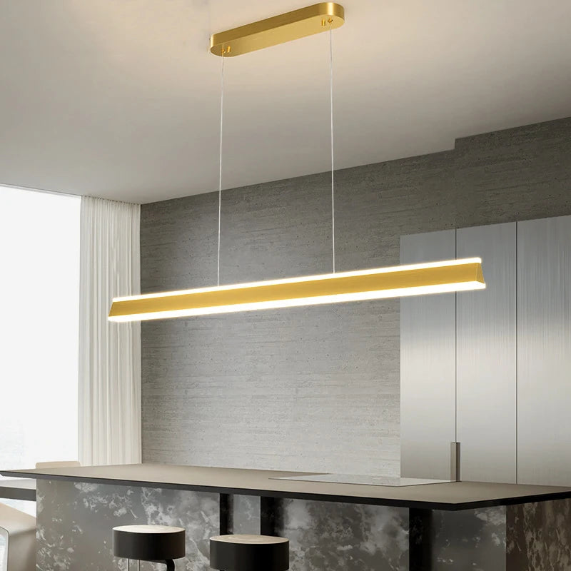 Pendant Lights Modern Simple Dining Room Lights For Living Dining Kitchen Office Long Chandelier Lustre Home Decoration Lighting