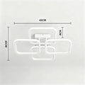 Modern LED Ceiling Light Fixtures Square Flush Mount Lamp for Living Room Dining Room Bedroom Kitchen Energy Efficient Lighting