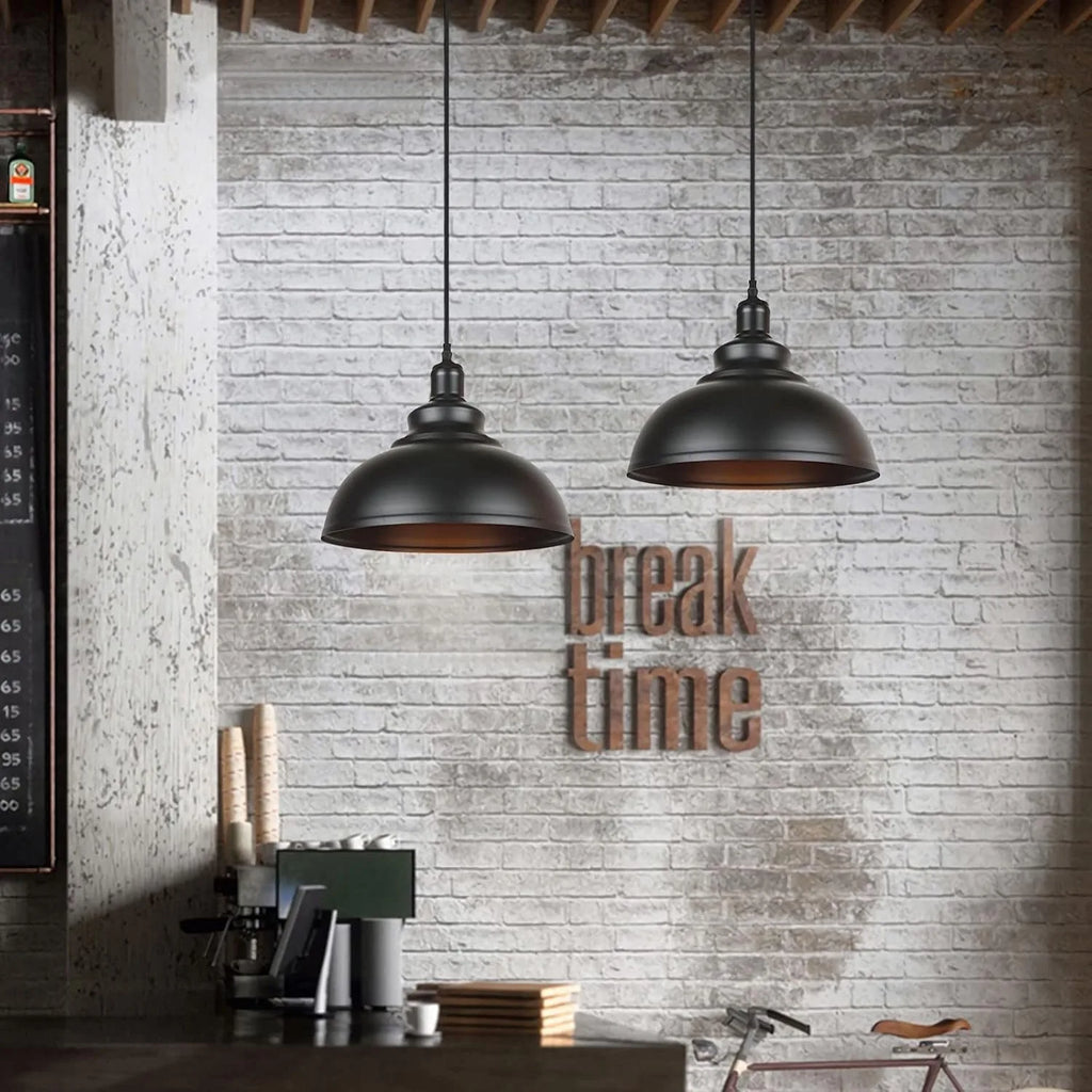 30CM Pendant Lighting Vintage Industrial Fixtures Metal Farmhouse Chandelier Lights Ceiling Lamp for Kitchen Dining Room Bedroom