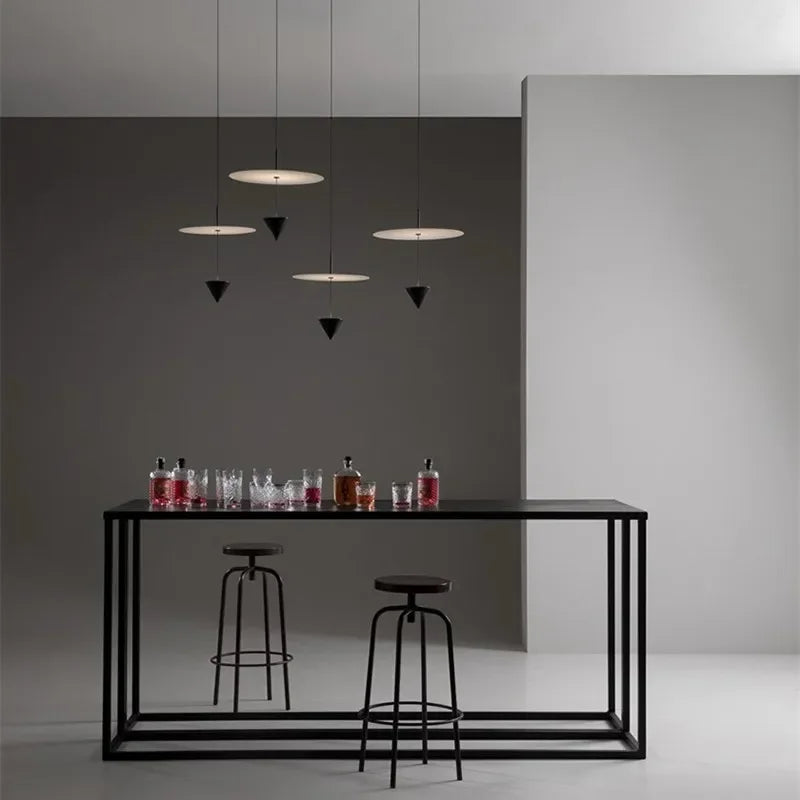 Modern Simple LED Pendant Lights Italian Design Hanging Lamp Bedroom Bar Home Decor Indoor Lighting Counter Weight Chandelier