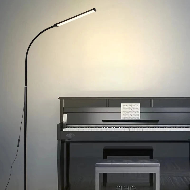 LED Floor Lamp, Flexible Floor Standing Light Adjustable Gooseneck LED Lamp For Home Rooms Reading lights, Woring And Makeup