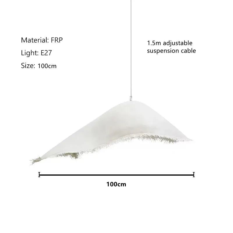MOBY DICK pendant lamp Nordic wabi sabi Chandeliers for Restaurant Bar Living Dining Room Bedroom Lighting Home Decor
