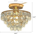 French Style Semi Flush Mount Ceiling Light Gold /Black/Silver Modern Crystal Ceiling Lamp Hallway Cloakroom Small Chandelier